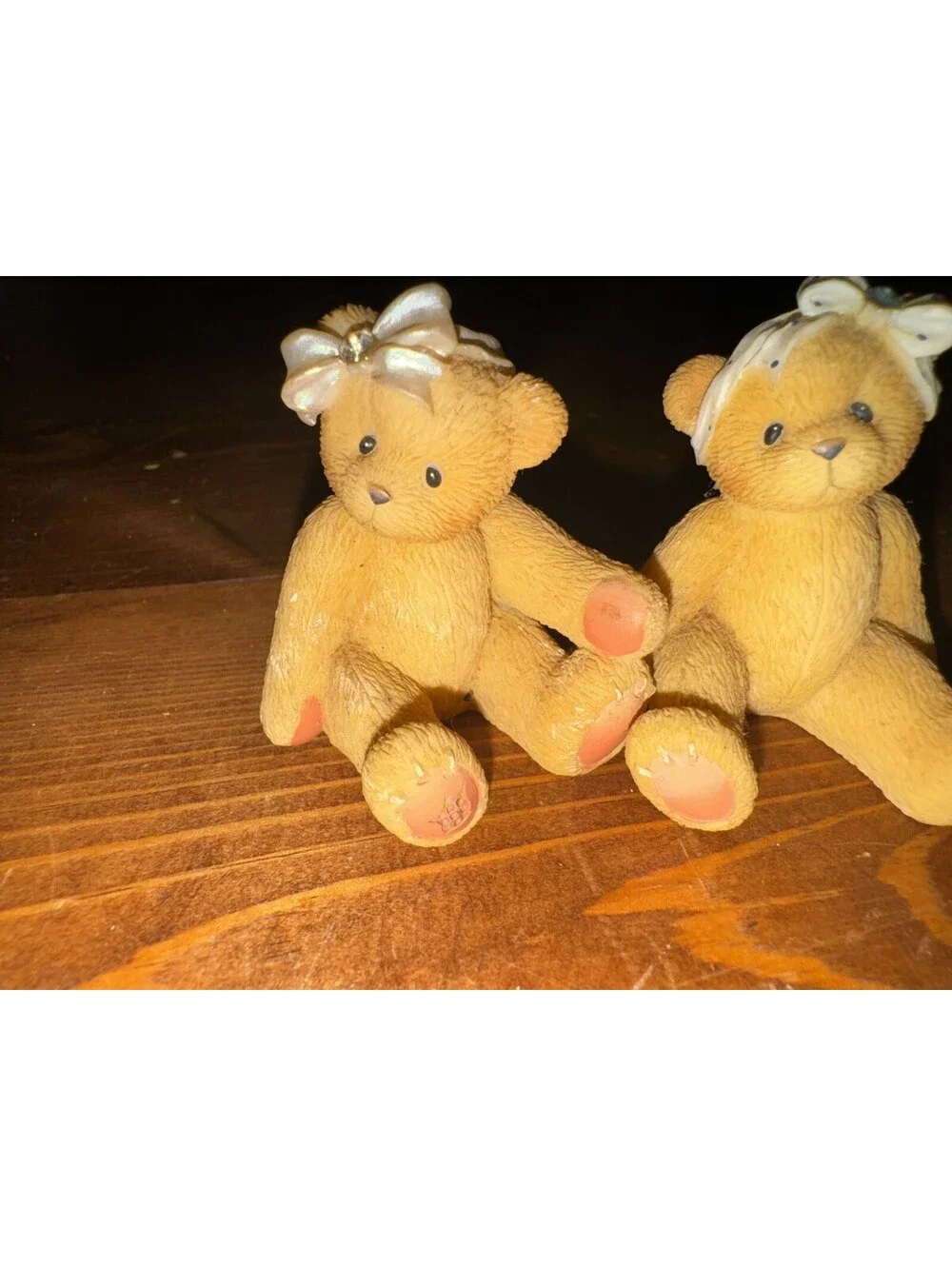 Set of 3 1998 Enesco Cherished Teddies Avon Exclusive Birthstone Figures 2 inch